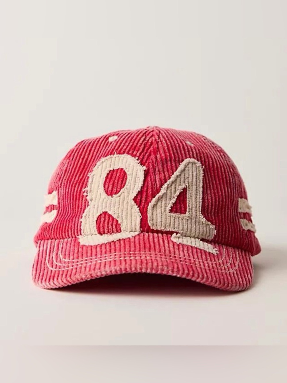 Free People Red Hollie Corduroy Varsity Hat NWT
